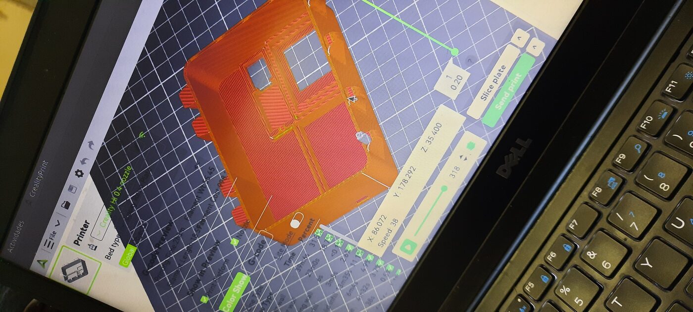 Impresión 3D del gabinete del nodo